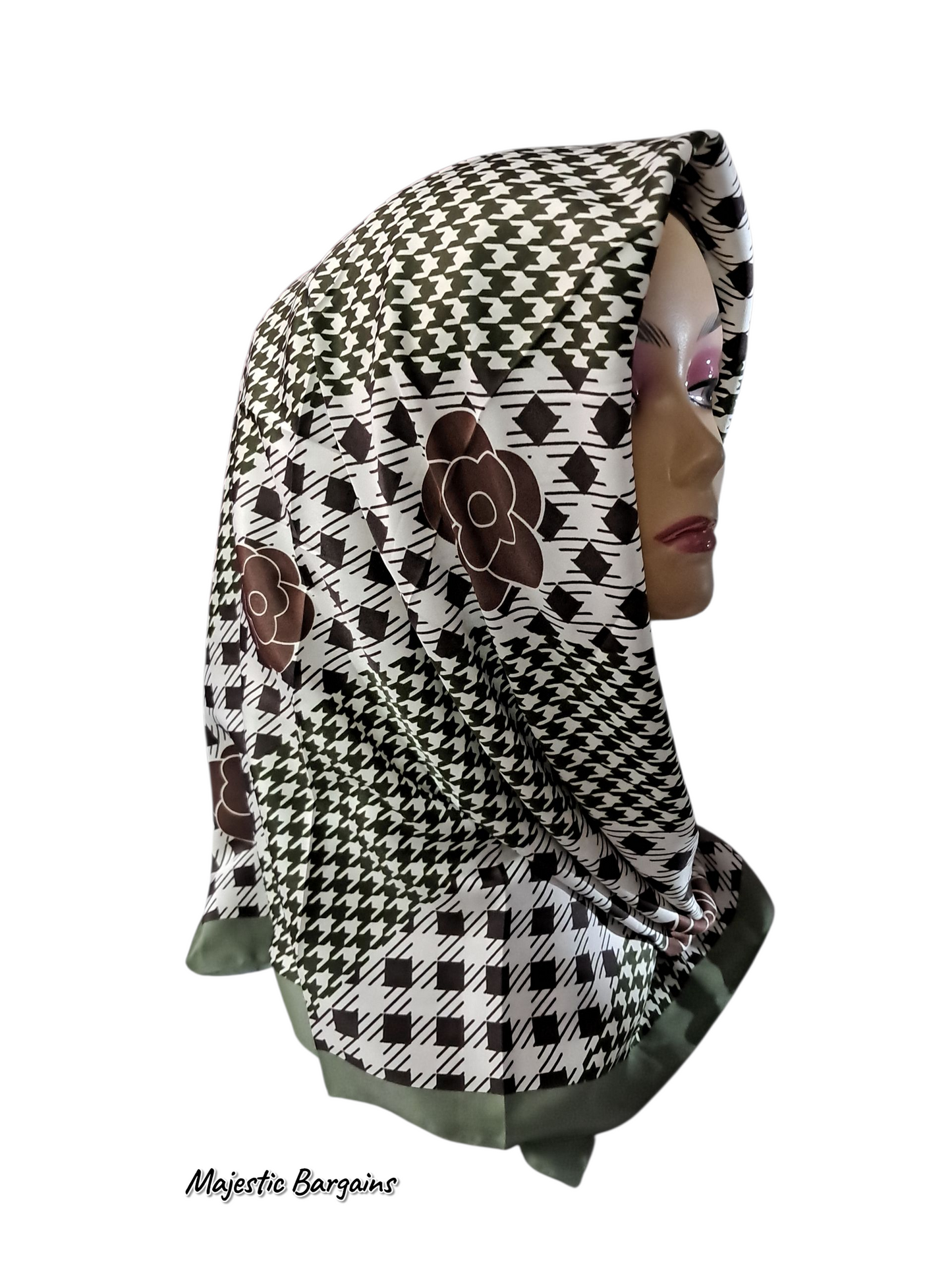 TURKISH SOFT SILK 90x90cm SQUARE HIJAB
