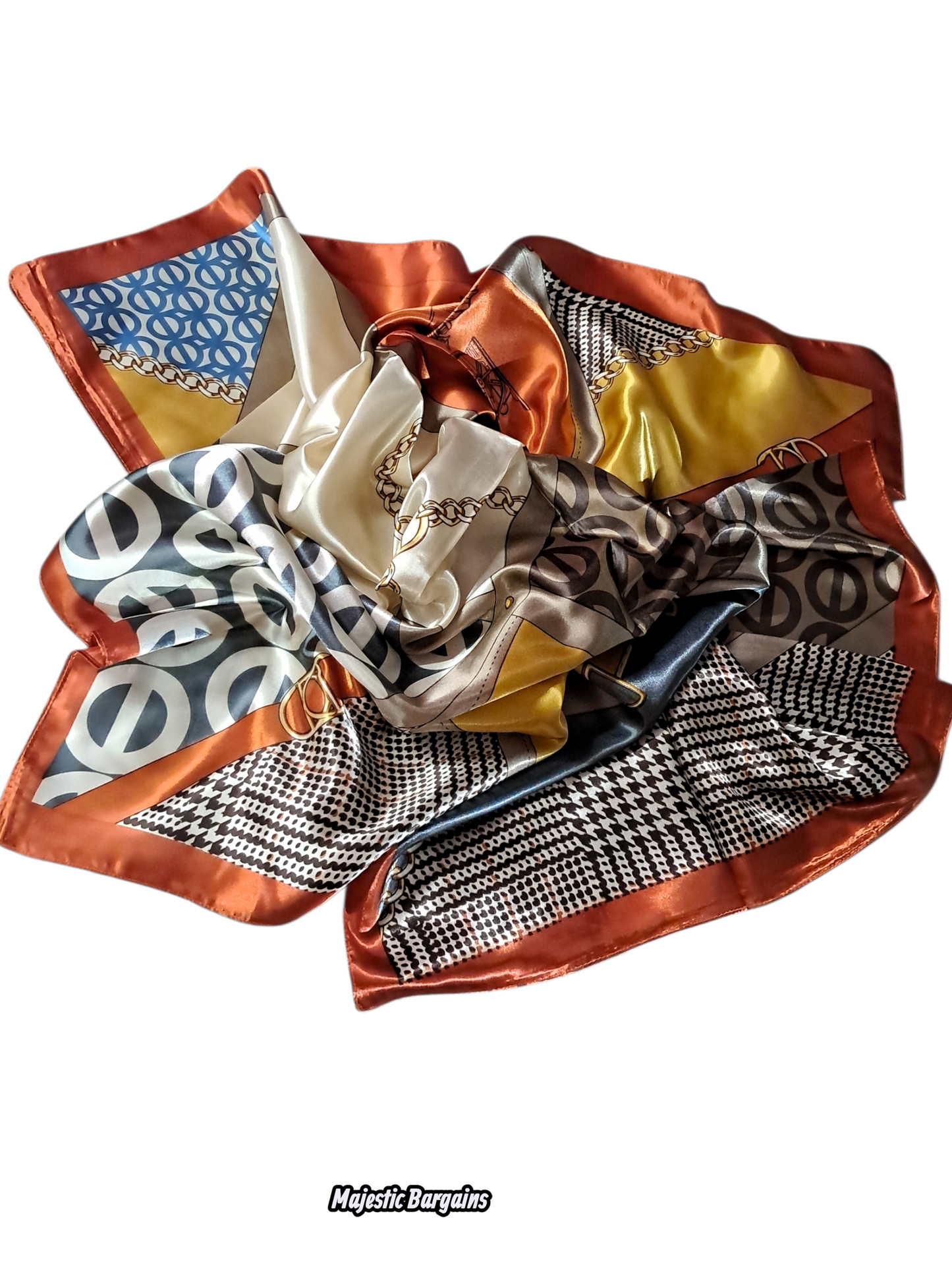 PRINTED SILK SQUARE 90X90cm