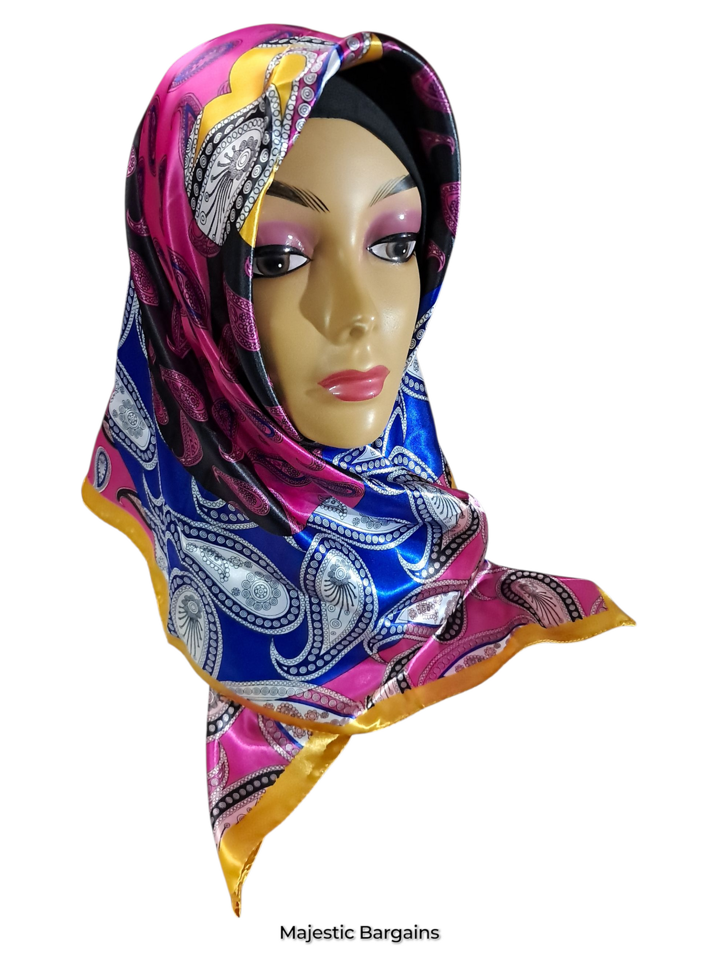 PRINTED SILK SQUARE 90X90cm