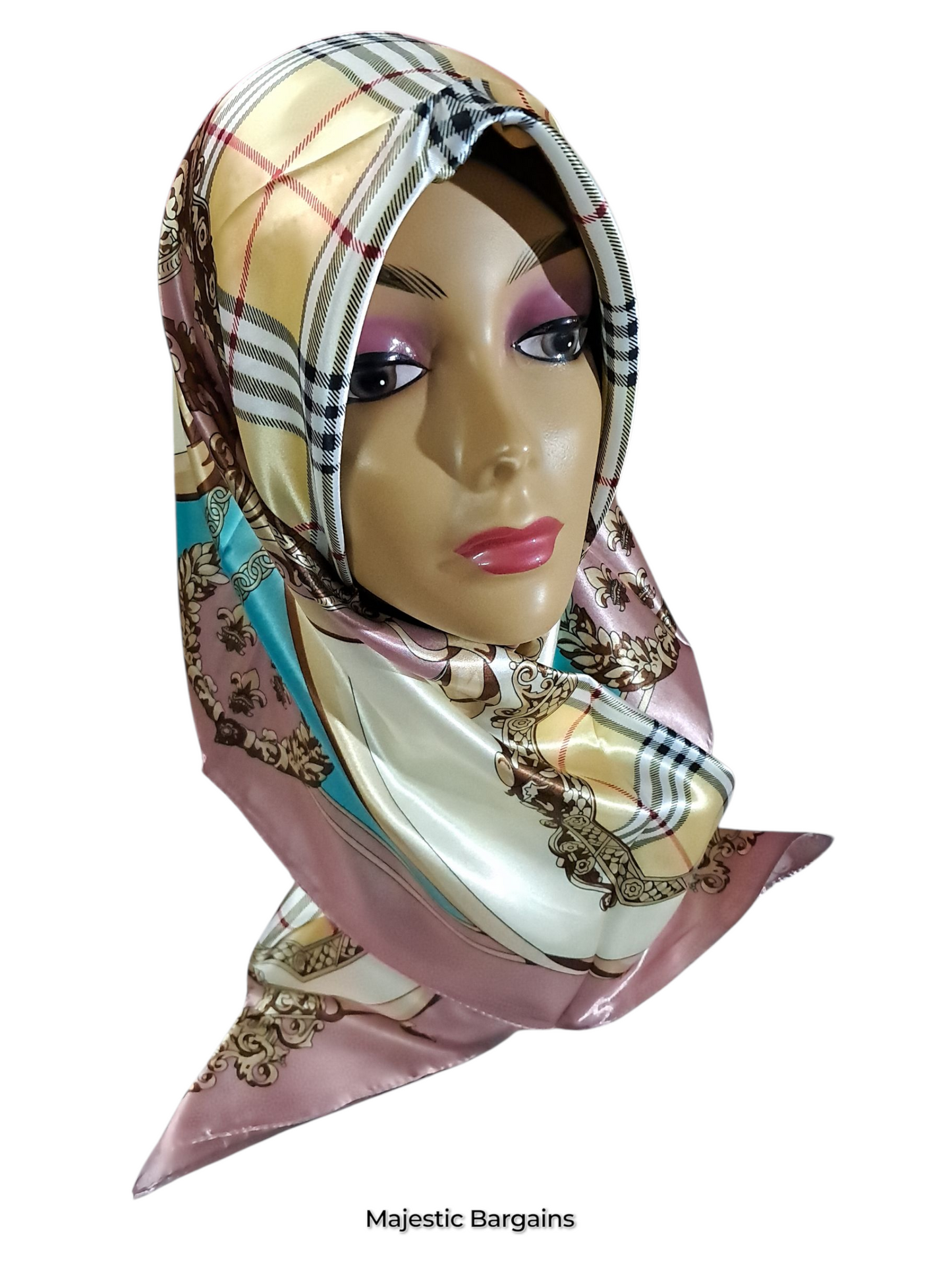 PRINTED SILK SQUARE 90X90cm