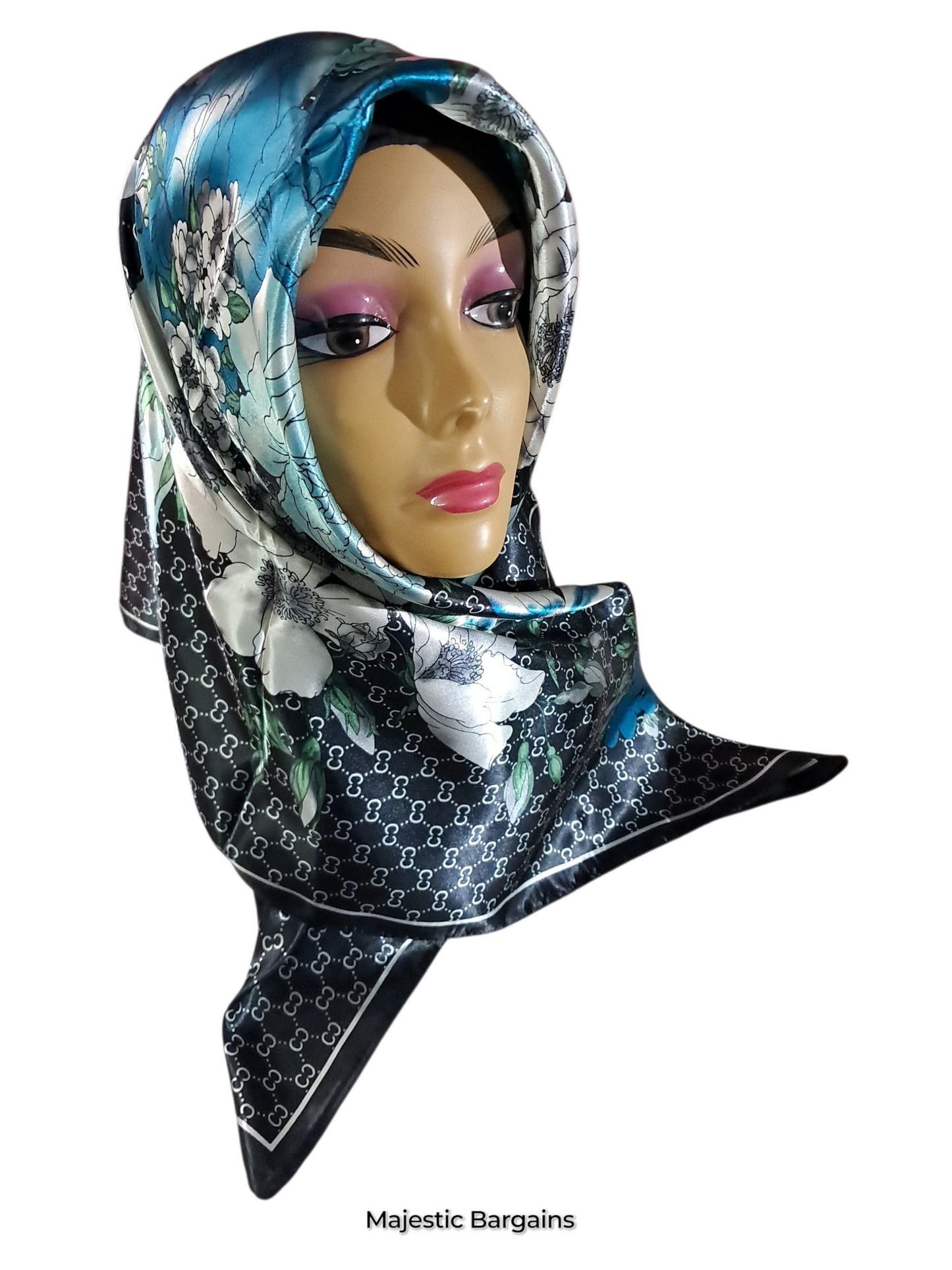 PRINTED SILK SQUARE 90X90cm