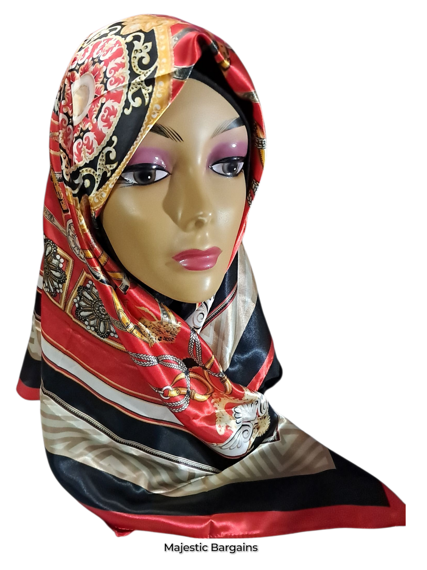 PRINTED SILK SQUARE 90X90cm