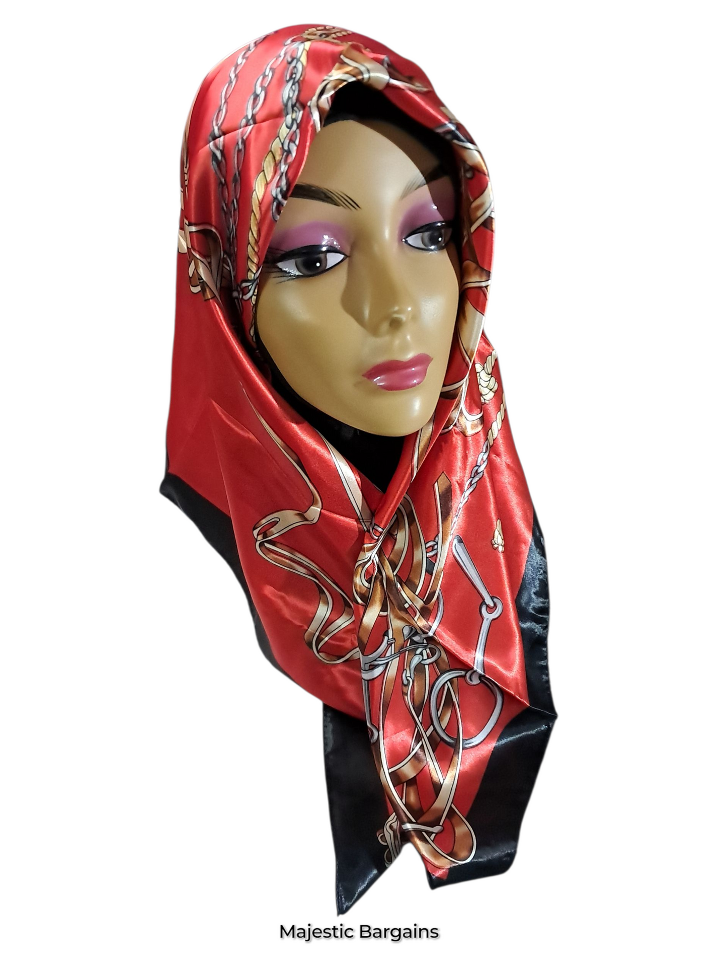 PRINTED SILK SQUARE 90X90cm