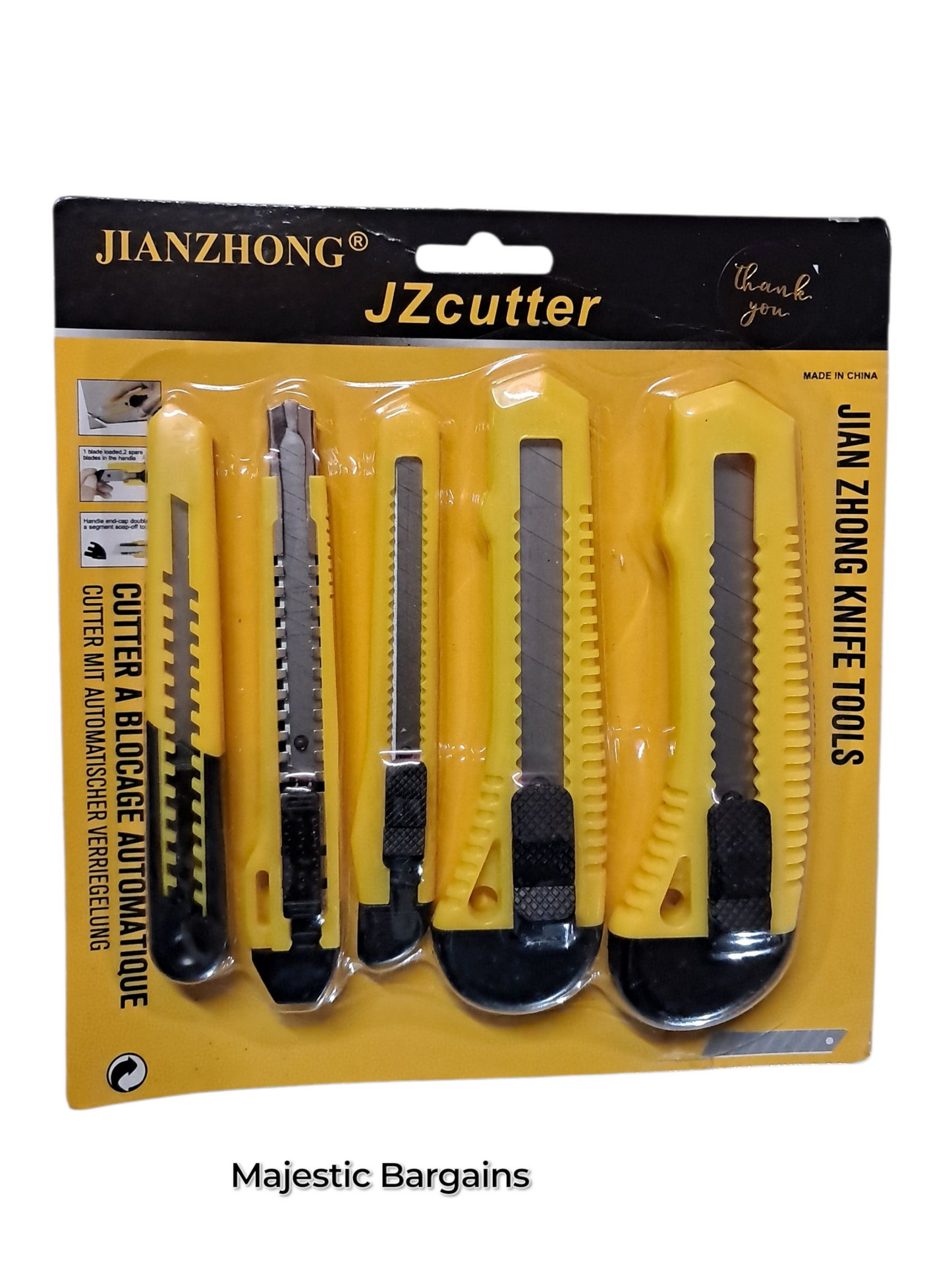 5pc UTILITY CUTTER SET