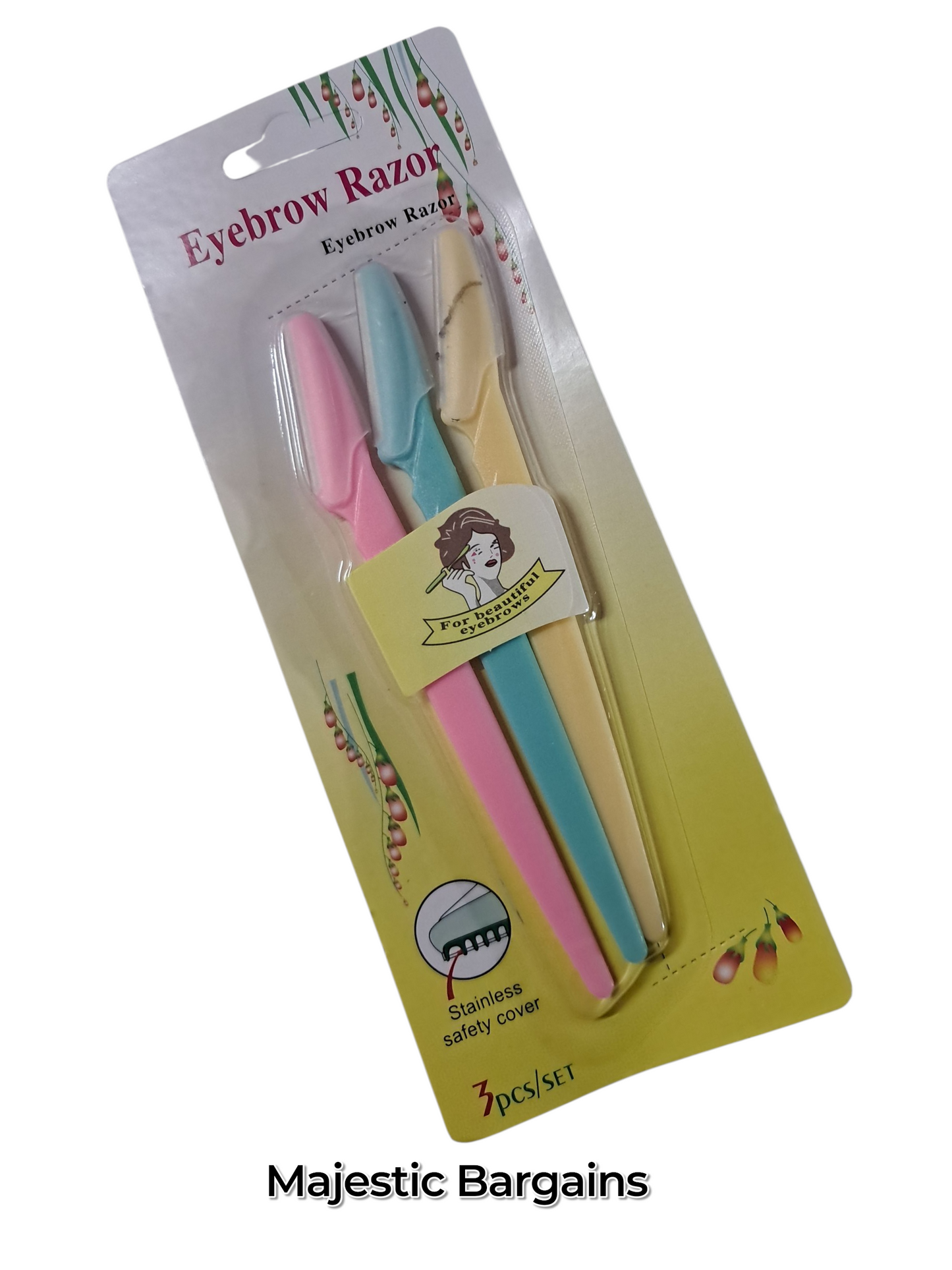 3pc EYEBROW RAZOR SET