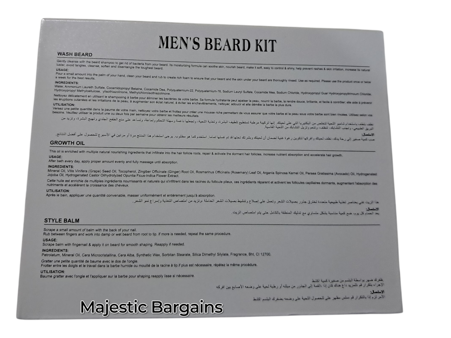 MEN'S BEARD KIT SET