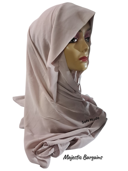 CHIFFON TIEBACK SCARF