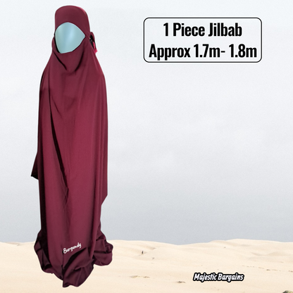 1pc FULL LENGTH JILBAB (Approx 1.7m)