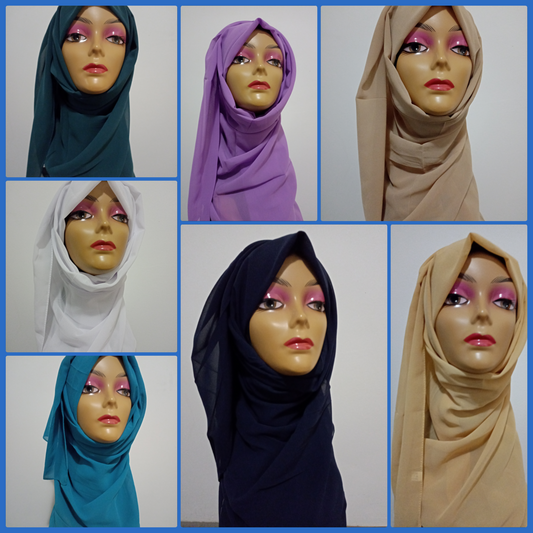 PLAIN CHIFFON SCARF