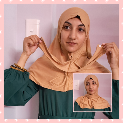 TURKISH BURQAH WITH CLIP ON BUTTON