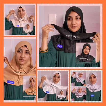 TURKISH BURQAH WITH CLIP ON BUTTON