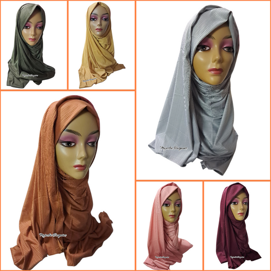 RIBBED JERSEY LONG SCARF