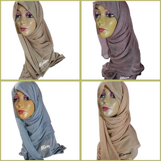 SHIMMER POLYESTER SCARF