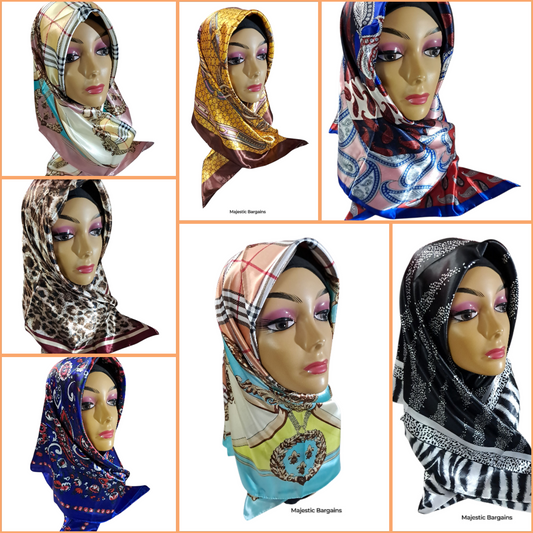 PRINTED SILK SQUARE 90X90cm