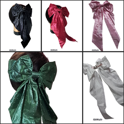 BOW RIBBON HAIR SLIDE