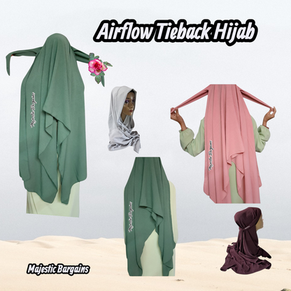TIEBACK AIRFLOW SCARF