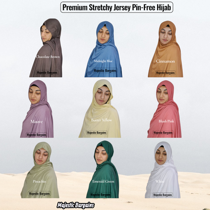 PREMIUM STRETCH JERSEY  PIN-FREE SCARF