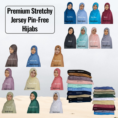 PREMIUM STRETCH JERSEY  PIN-FREE SCARF
