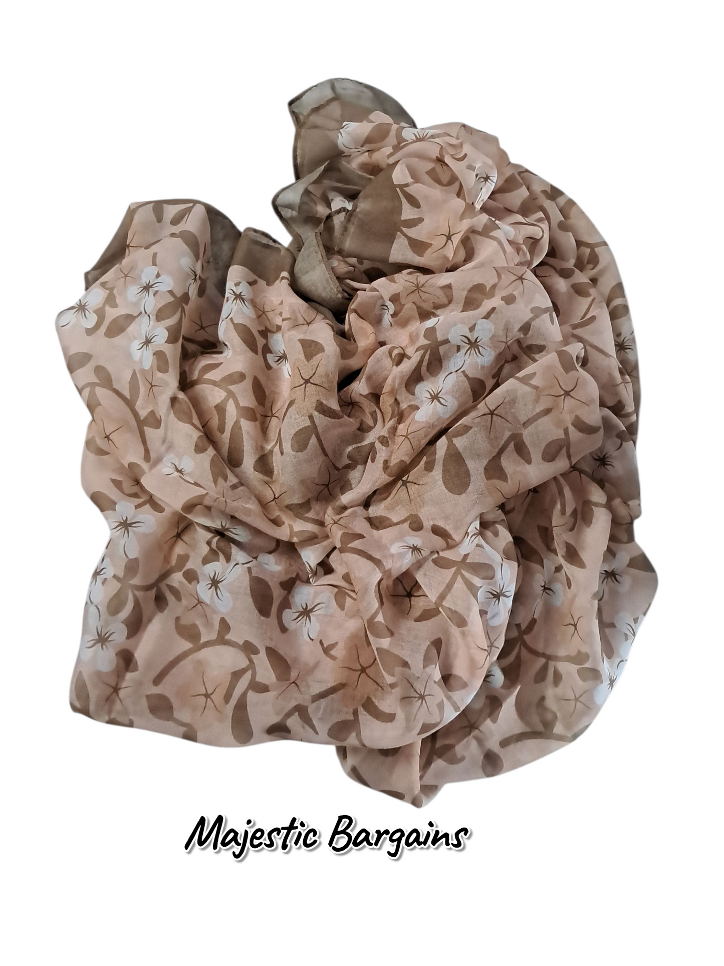PRINTED COTTON SQUARE SCARF