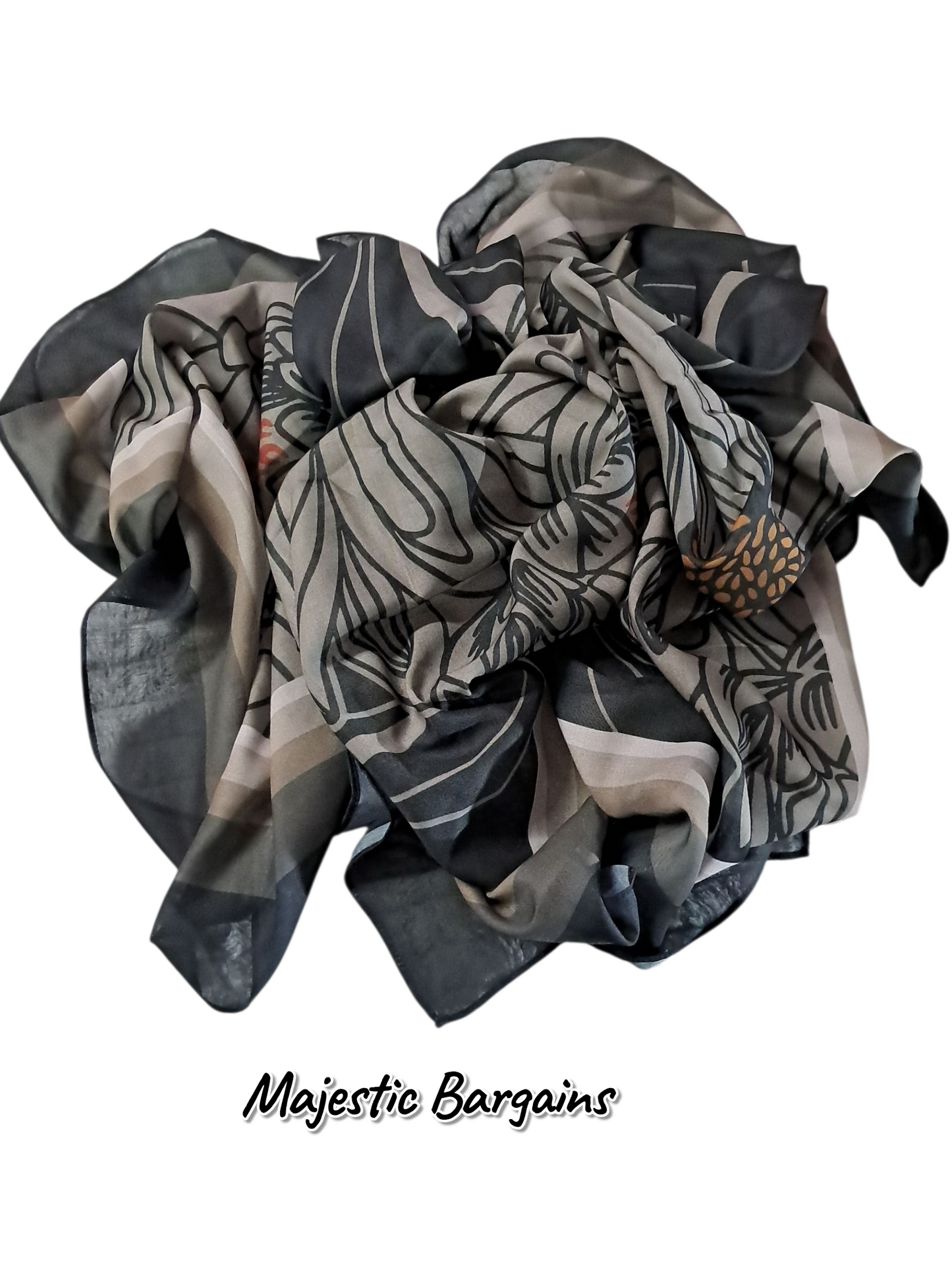 PRINTED COTTON SQUARE SCARF