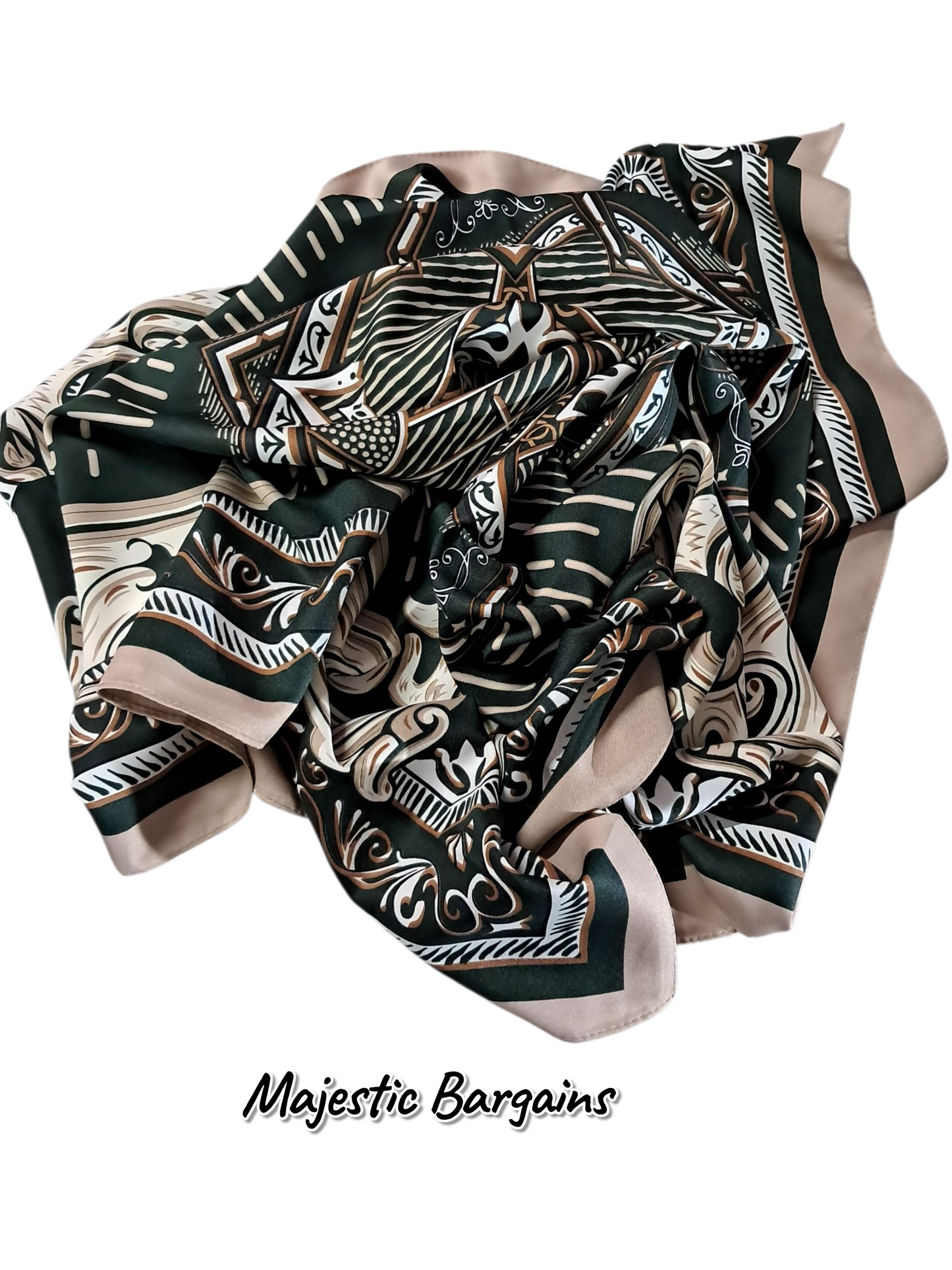 PRINTED COTTON SQUARE SCARF