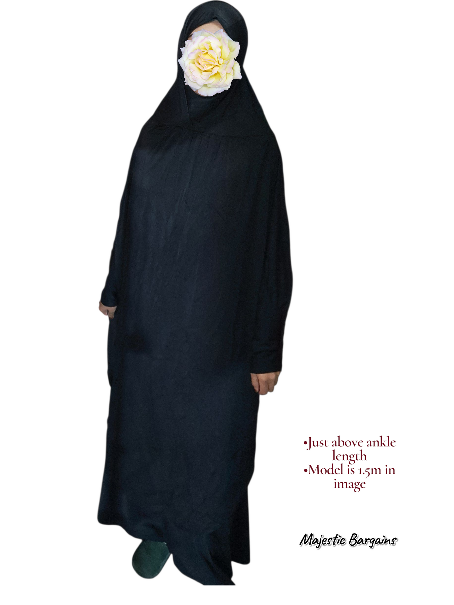 BURQAH WITH SLEEVES (ABOVE ANKLE)