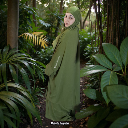 2pc JILBAB SET (SKIRT & JILBAB)