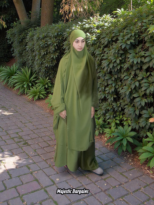 2pc JILBAB SET (SKIRT & JILBAB)