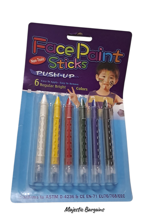 6pc FACE PAINT STICKS