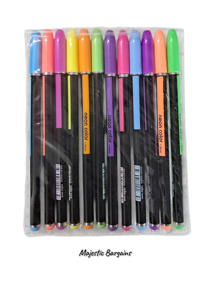NEON HIGHLIGHTER PENS 12s