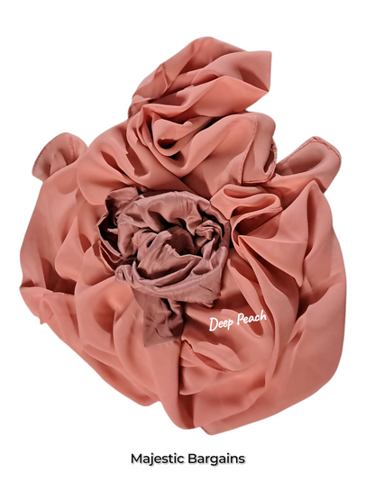 INSTANT CHIFFON WITH UNDERCAP ATTACHED