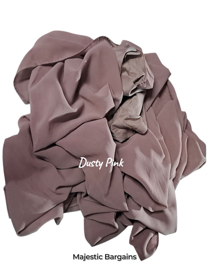 INSTANT CHIFFON WITH UNDERCAP ATTACHED