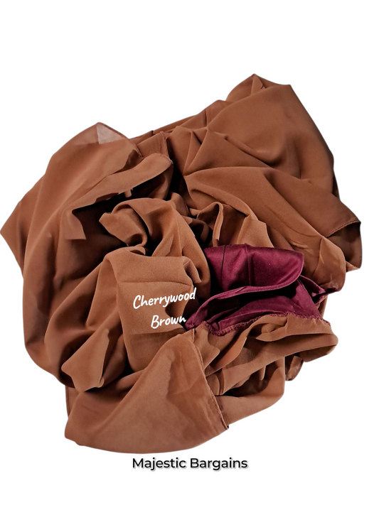 INSTANT CHIFFON WITH UNDERCAP ATTACHED