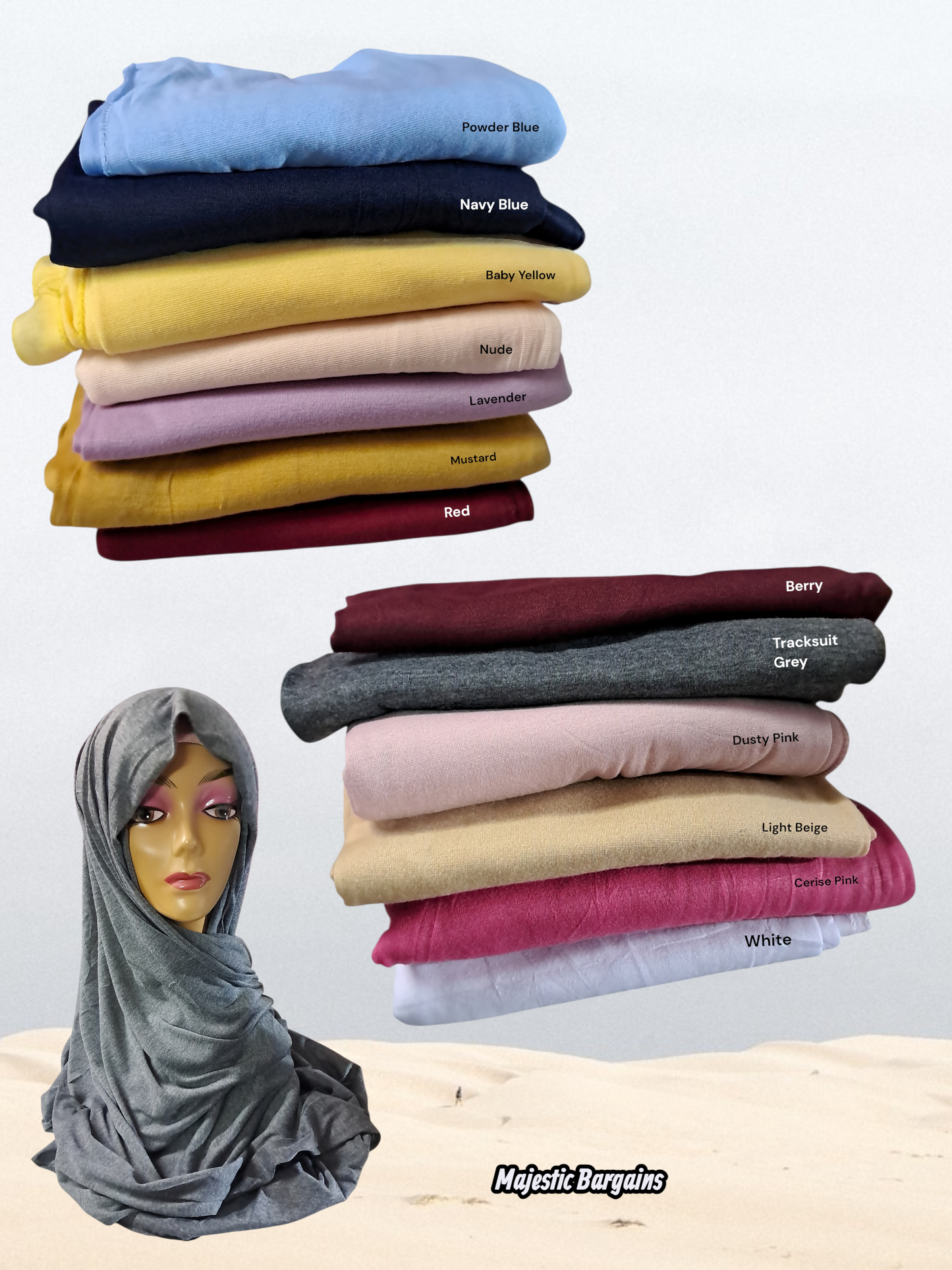PIN FREE JERSEY HIJAB (VISCOSE)
