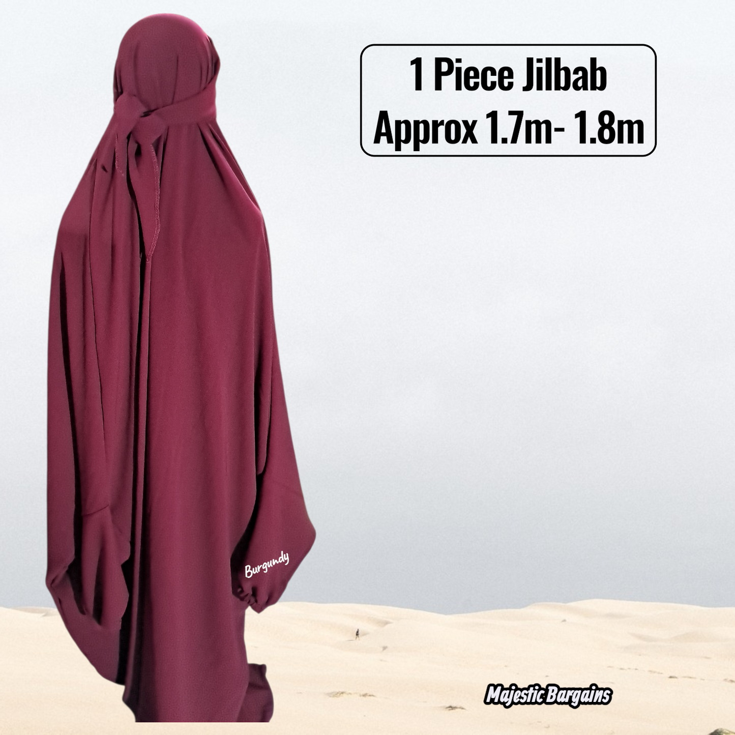 1pc FULL LENGTH JILBAB (Approx 1.7m)