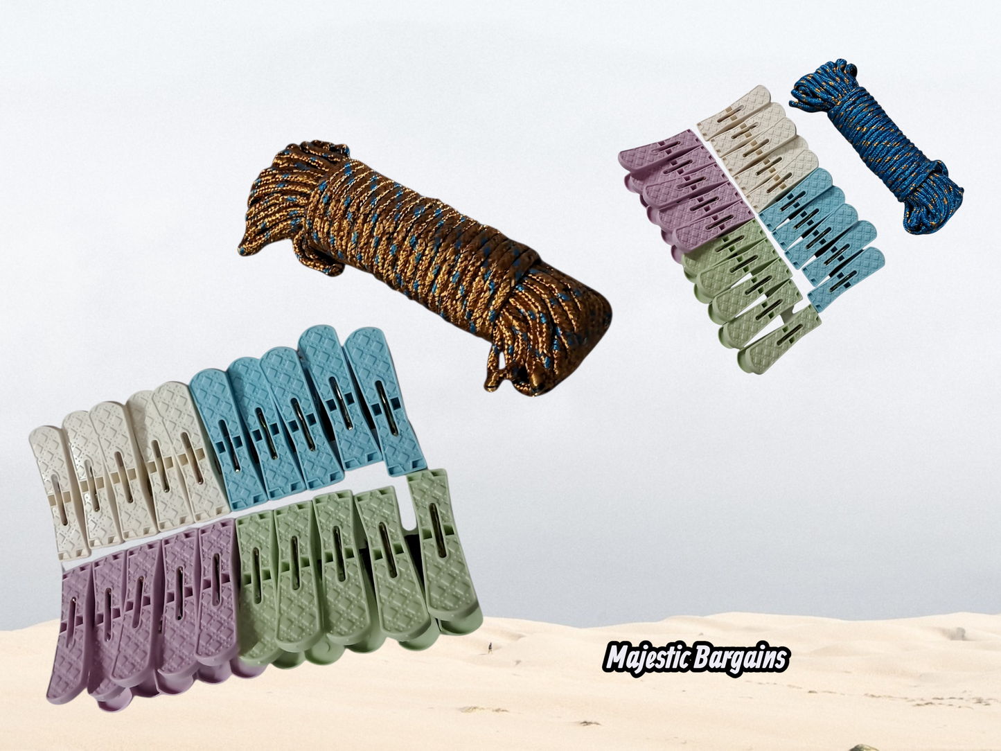 20pc PEG SET WITH WASHING ROPE