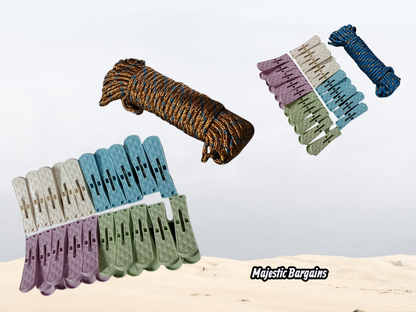20pc PEG SET WITH WASHING ROPE