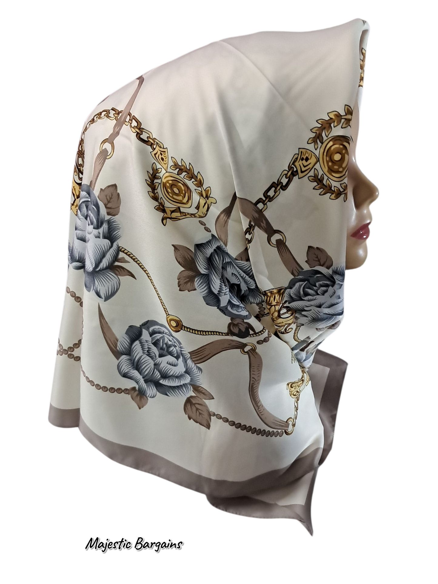 TURKISH SOFT SILK 90x90cm SQUARE HIJAB