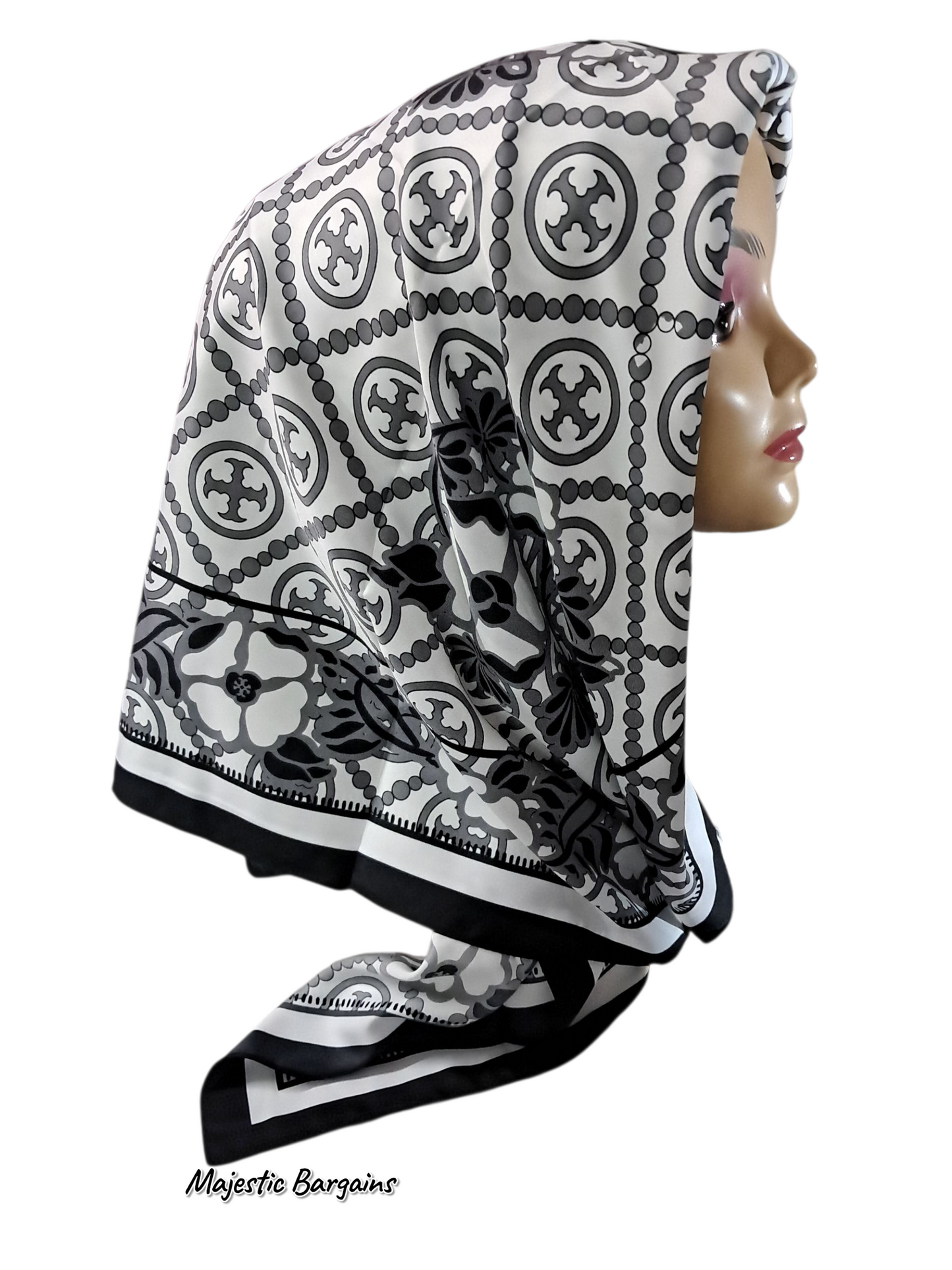 TURKISH SOFT SILK 90x90cm SQUARE HIJAB