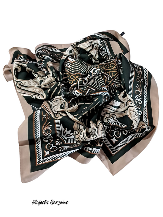 TURKISH SOFT SILK 90x90cm SQUARE HIJAB