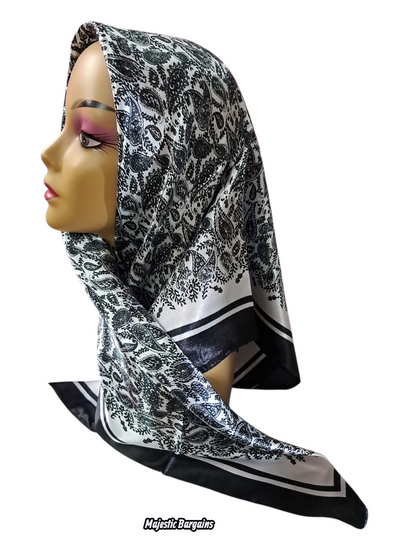 PRINTED SILK SQUARE 90X90cm
