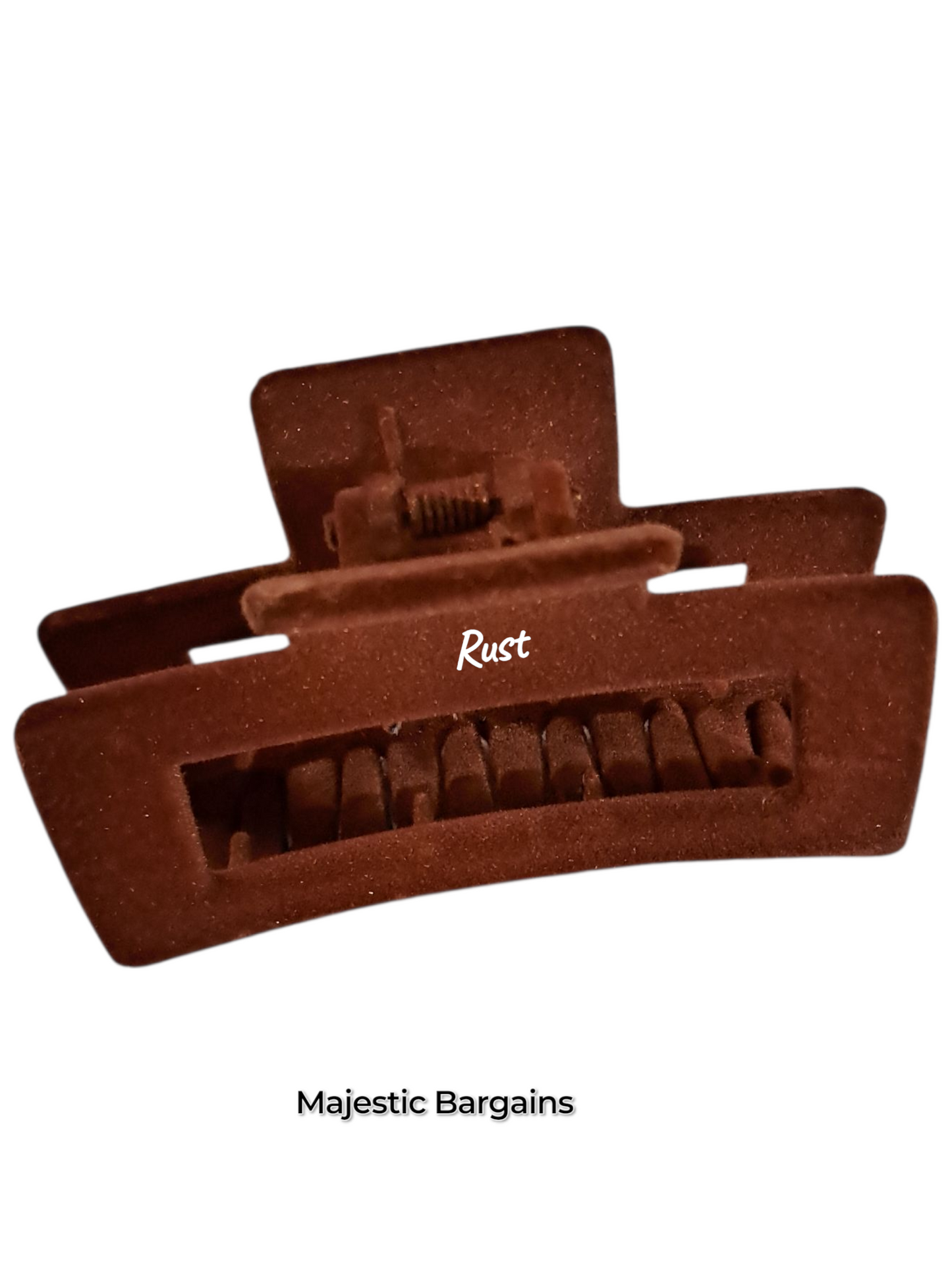 SUEDE HAIR CLAW GRIP