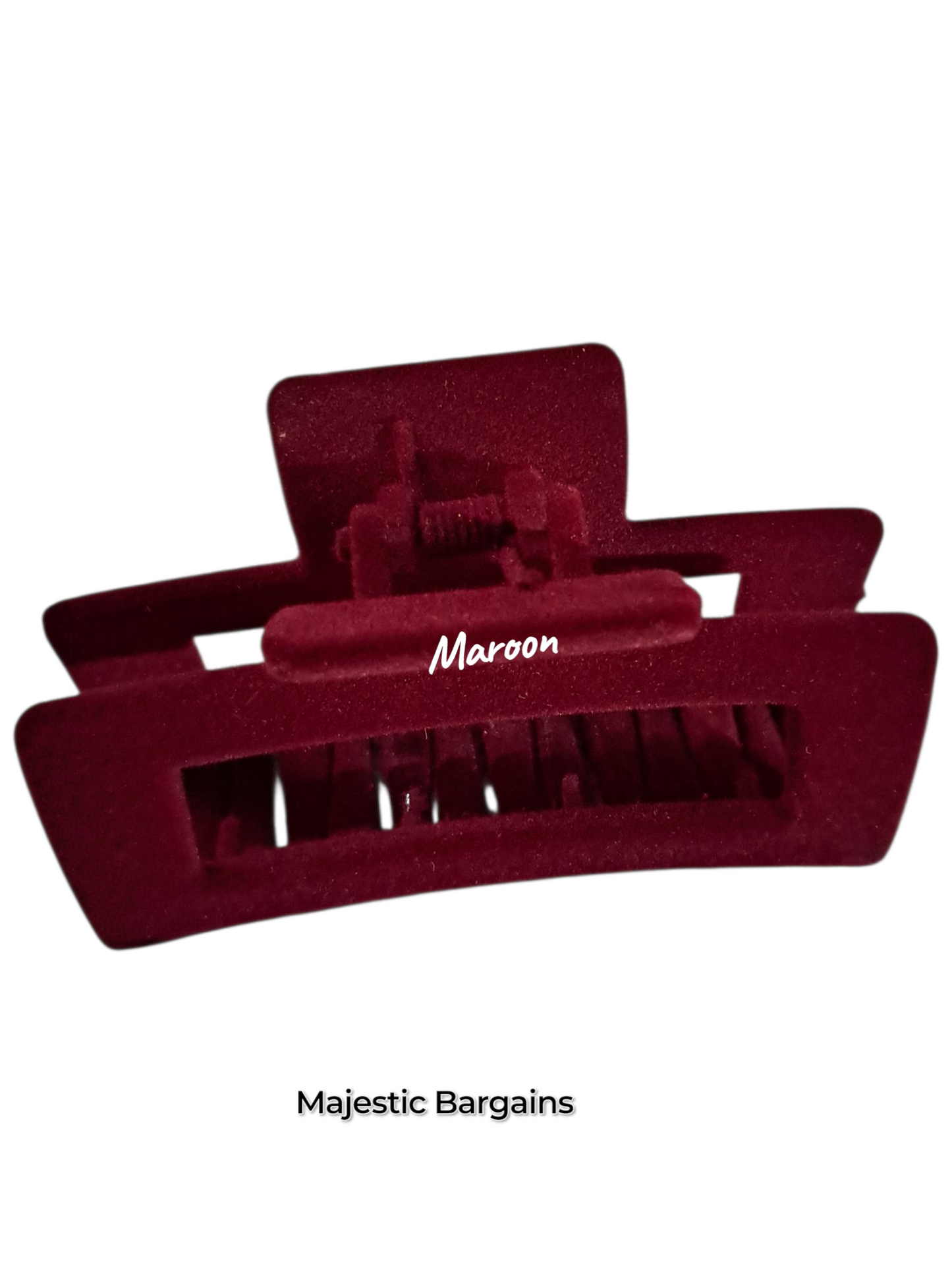 SUEDE HAIR CLAW GRIP