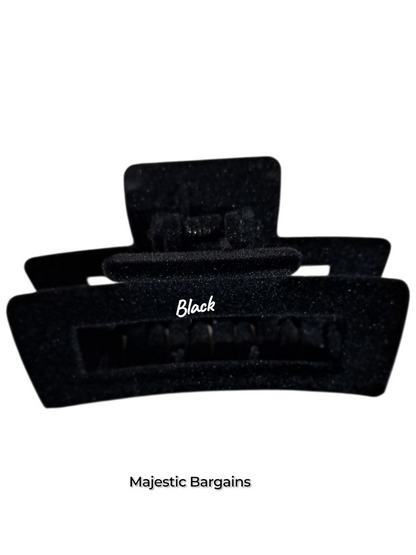 SUEDE HAIR CLAW GRIP