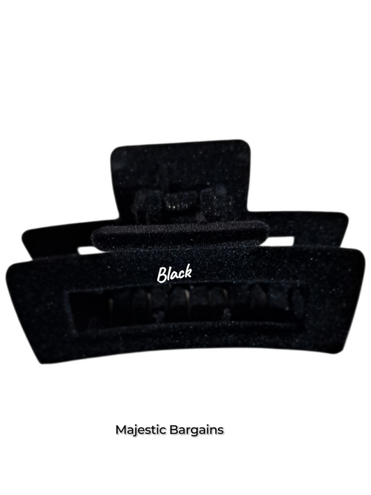 SUEDE HAIR CLAW GRIP