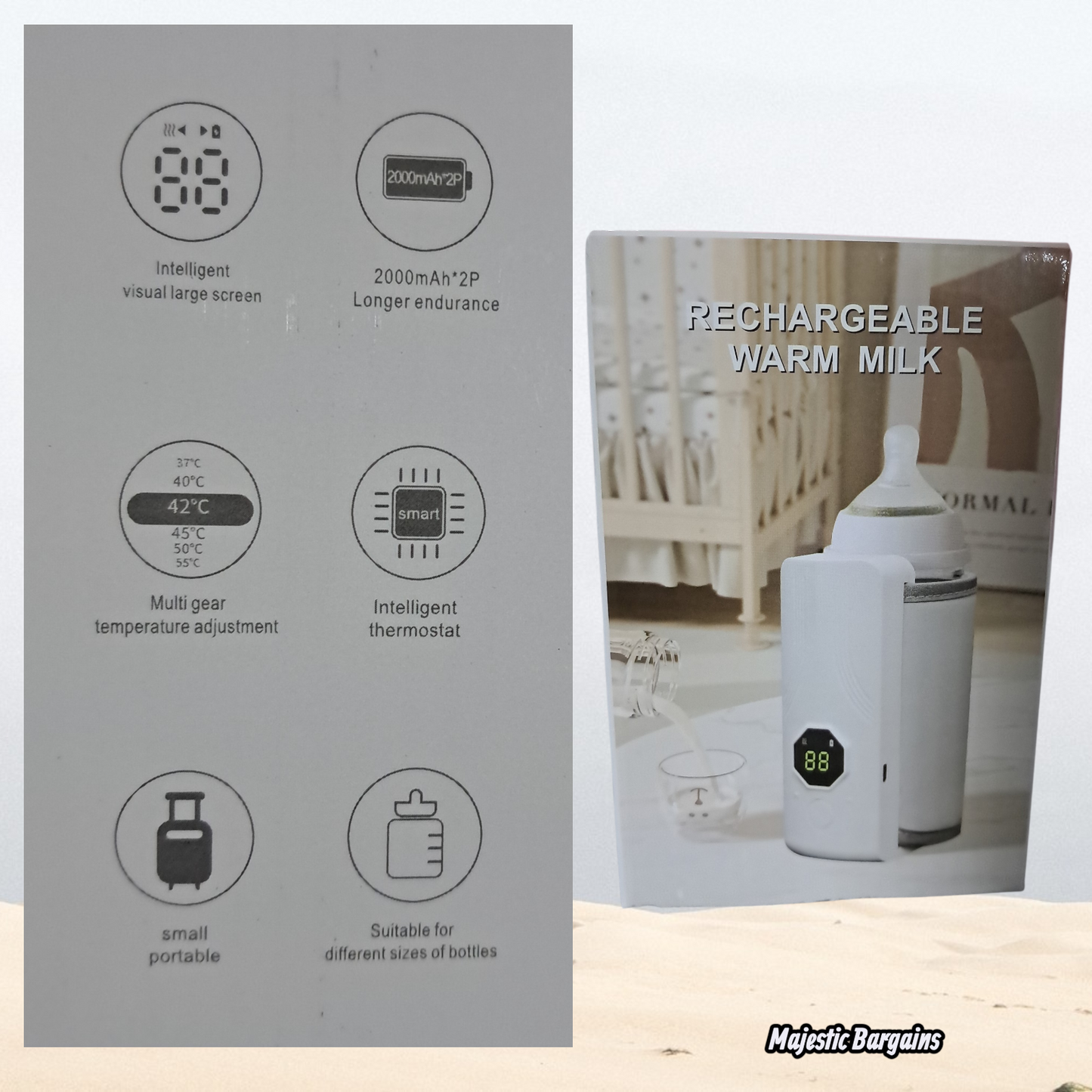 RECHARGEABLE MILK WARMER