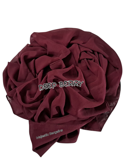 PLAIN CHIFFON SCARF