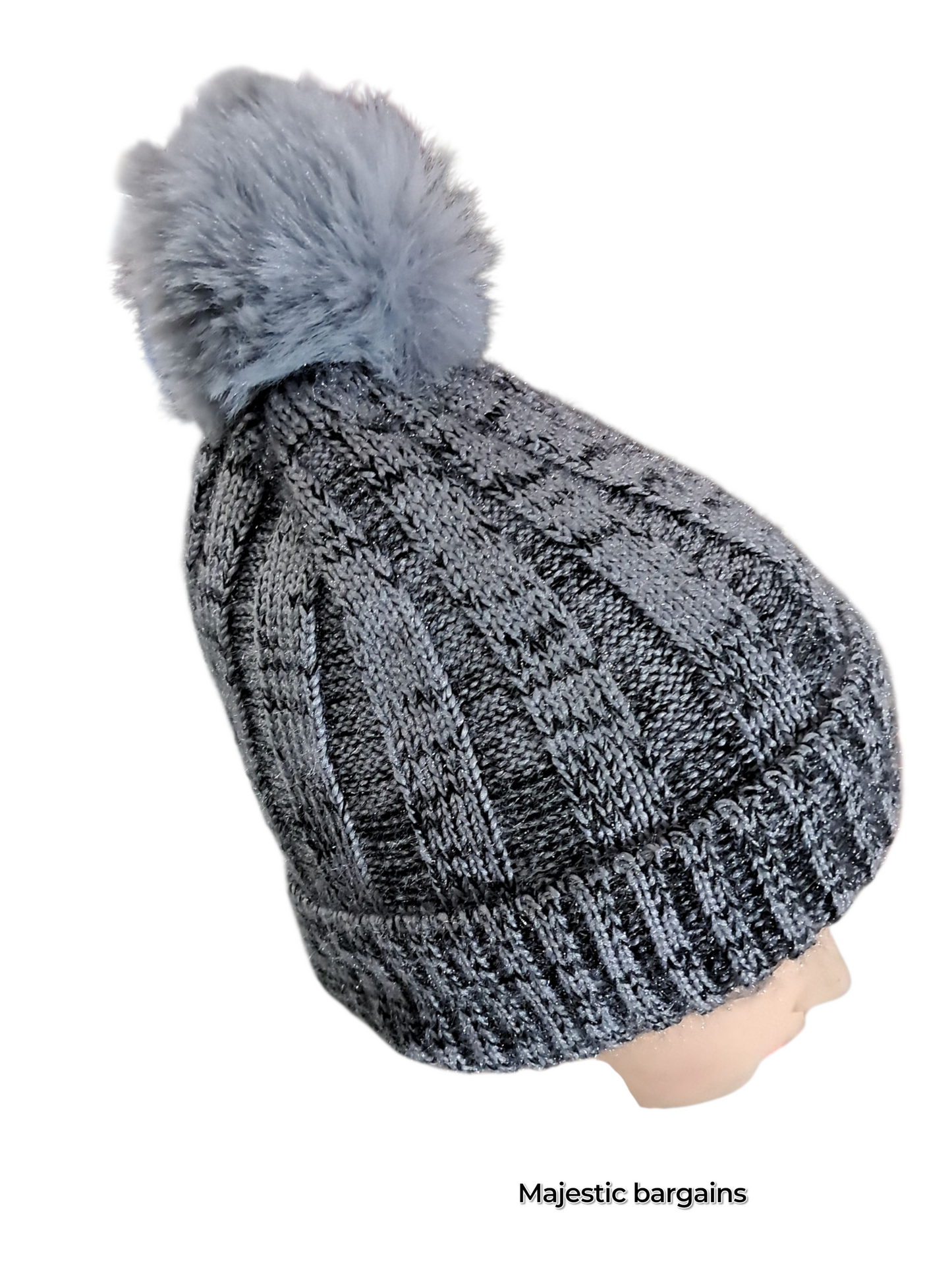 WOOLEN CAP WITH FUR INSIDE