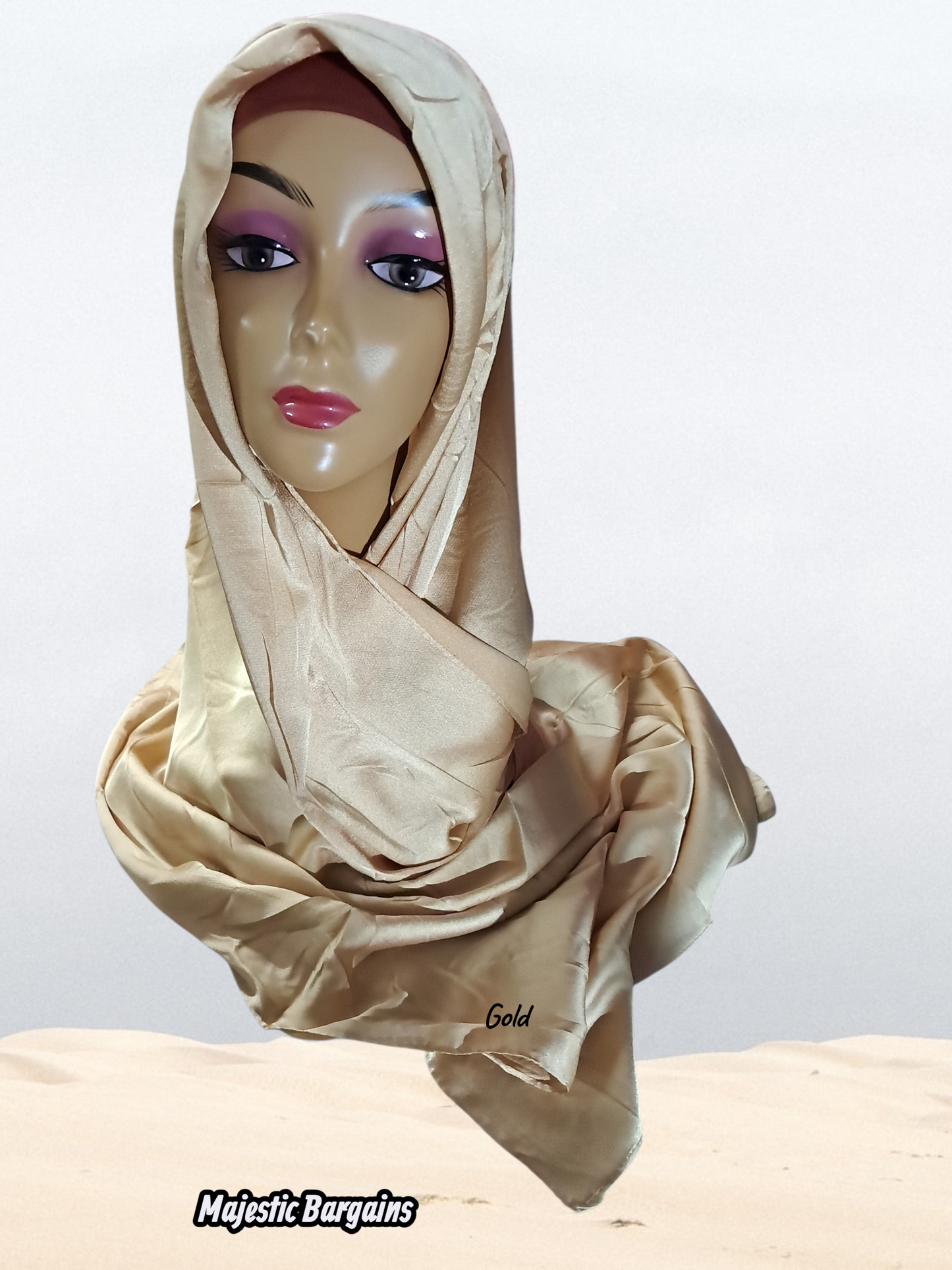 VISCOSE SATIN LONG SCARF