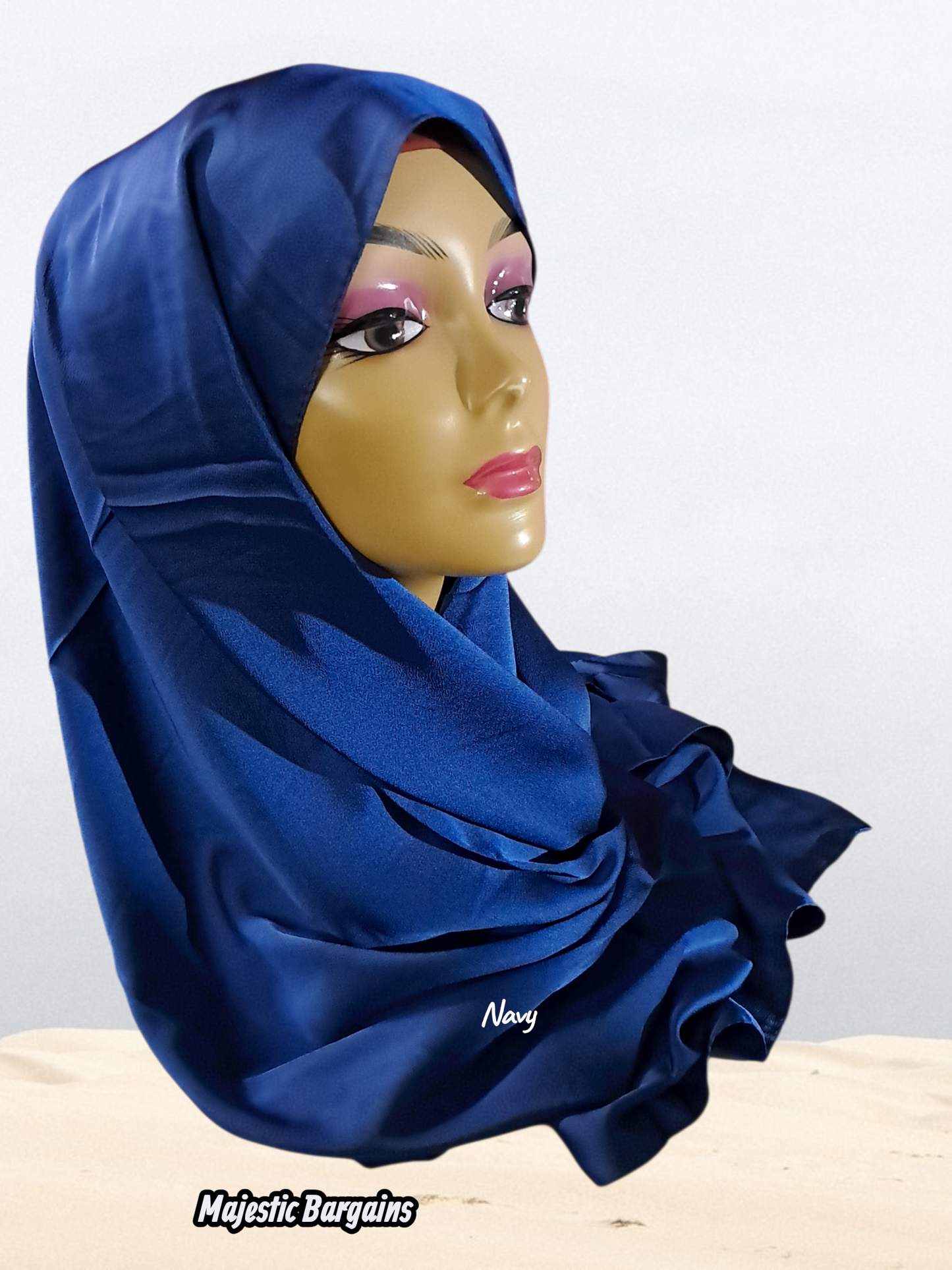 VISCOSE SATIN LONG SCARF